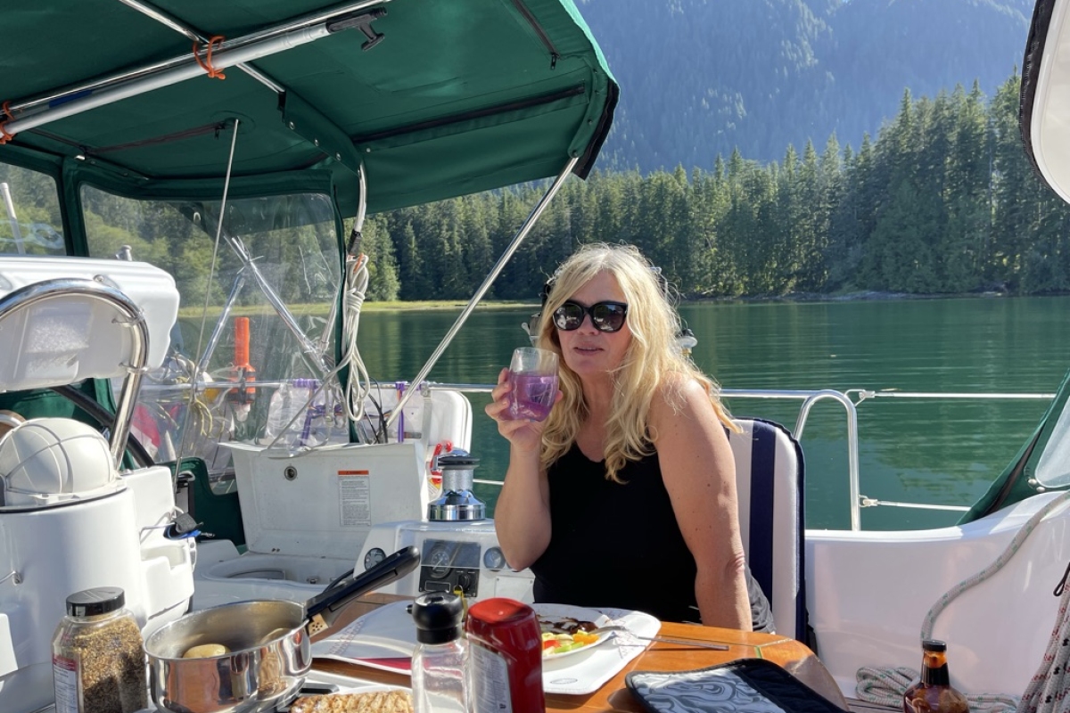 Dinner in Julian Cove, Quatsino Sound