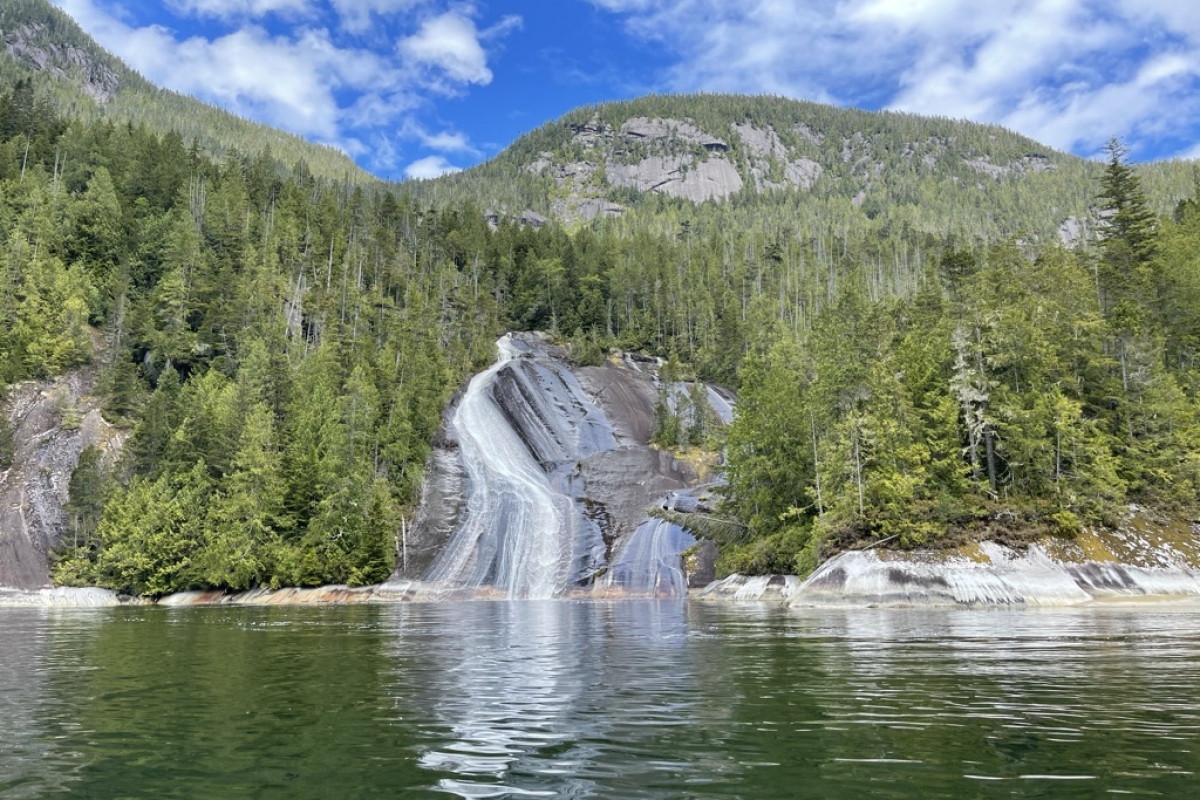 Lacy Falls, Tribune Channel, Broughton Archipelago