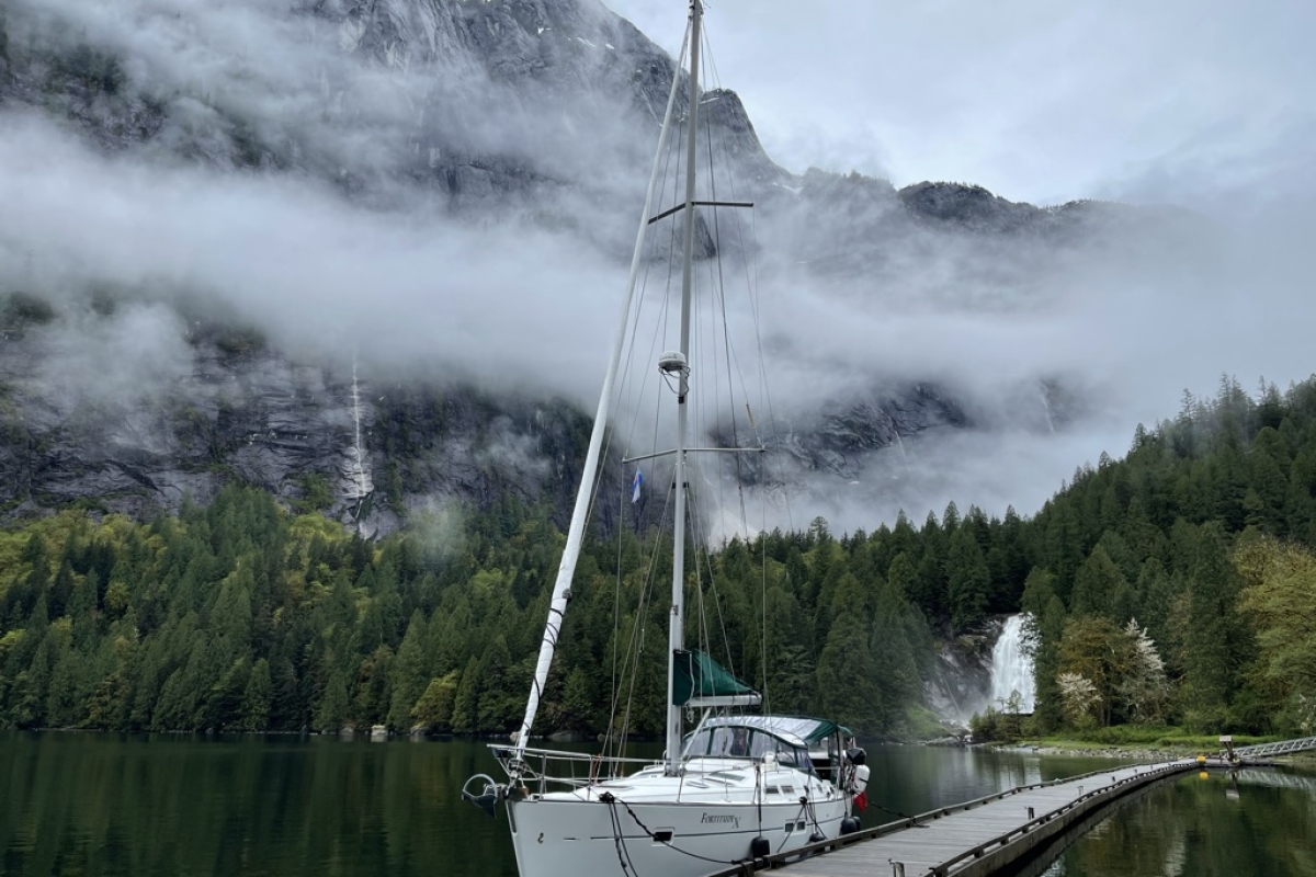 Princess Louisa Inlet with Chatterbox Falls, Jervis Inlet